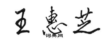 駱恆光王惠芝行書個性簽名怎么寫