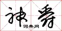朱錫榮神爵草書怎么寫