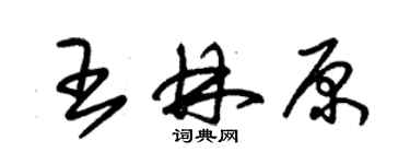 朱錫榮王林原草書個性簽名怎么寫