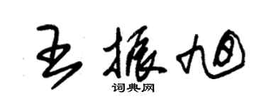 朱錫榮王振旭草書個性簽名怎么寫