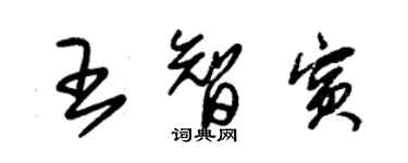 朱錫榮王智賓草書個性簽名怎么寫