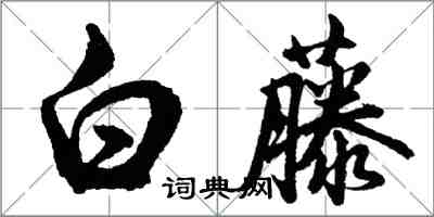 胡問遂白藤行書怎么寫