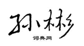 曾慶福孫彬行書個性簽名怎么寫