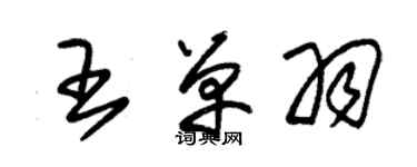 朱錫榮王單羽草書個性簽名怎么寫