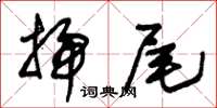 朱錫榮掃尾草書怎么寫