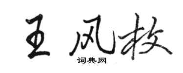 駱恆光王風枚行書個性簽名怎么寫