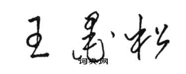 駱恆光王墨松草書個性簽名怎么寫