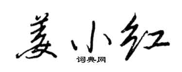 王正良姜小紅行書個性簽名怎么寫