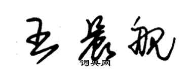 朱錫榮王晨艦草書個性簽名怎么寫