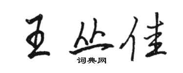 駱恆光王叢佳行書個性簽名怎么寫