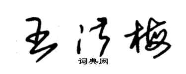 朱錫榮王淑梅草書個性簽名怎么寫