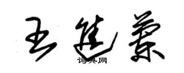 朱錫榮王進蘭草書個性簽名怎么寫