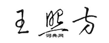 駱恆光王照方草書個性簽名怎么寫