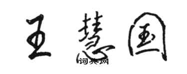 駱恆光王慧國行書個性簽名怎么寫