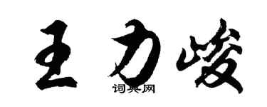 胡問遂王力峻行書個性簽名怎么寫