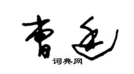 朱錫榮曹廷草書個性簽名怎么寫