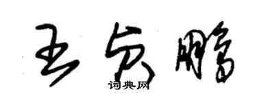 朱錫榮王貞鵬草書個性簽名怎么寫