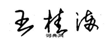 朱錫榮王桂滿草書個性簽名怎么寫