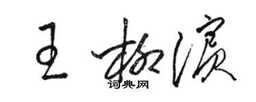 駱恆光王柳濱草書個性簽名怎么寫