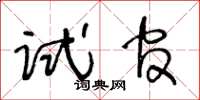 王冬齡試官草書怎么寫