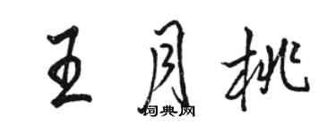 駱恆光王月桃行書個性簽名怎么寫