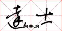 王冬齡達士草書怎么寫