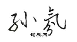 駱恆光孫氛行書個性簽名怎么寫