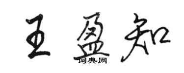 駱恆光王盈知行書個性簽名怎么寫