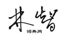 駱恆光林智草書個性簽名怎么寫