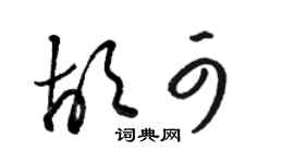 駱恆光胡可草書個性簽名怎么寫