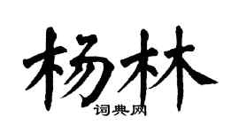 翁闓運楊林楷書個性簽名怎么寫