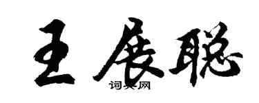 胡問遂王展聰行書個性簽名怎么寫