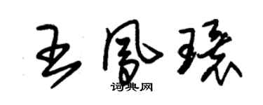 朱錫榮王鳳環草書個性簽名怎么寫