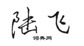 駱恆光陸飛行書個性簽名怎么寫