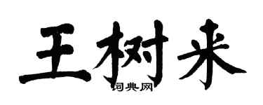 翁闓運王樹來楷書個性簽名怎么寫