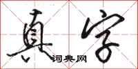 駱恆光真字行書怎么寫