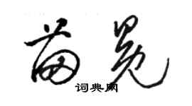 駱恆光苗冕草書個性簽名怎么寫