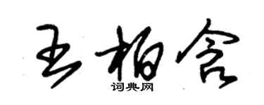 朱錫榮王柏含草書個性簽名怎么寫