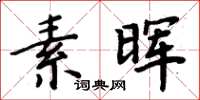 周炳元素暉楷書怎么寫