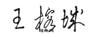 駱恆光王榕城草書個性簽名怎么寫