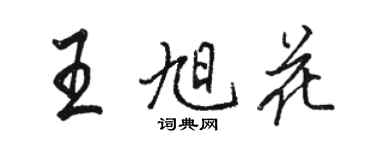 駱恆光王旭花行書個性簽名怎么寫