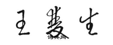 駱恆光王雙生草書個性簽名怎么寫