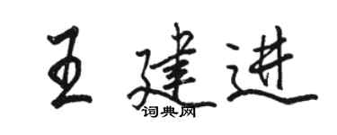 駱恆光王建進行書個性簽名怎么寫
