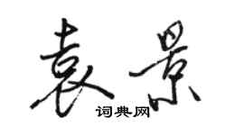 駱恆光袁景行書個性簽名怎么寫