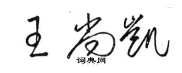 駱恆光王尚凱草書個性簽名怎么寫