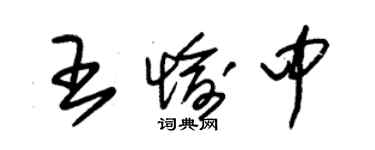 朱錫榮王愉中草書個性簽名怎么寫