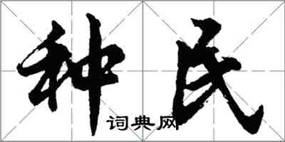 胡問遂種民行書怎么寫