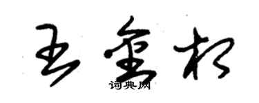 朱錫榮王金相草書個性簽名怎么寫