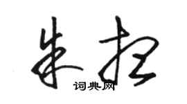 駱恆光朱想草書個性簽名怎么寫