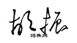 駱恆光胡振草書個性簽名怎么寫